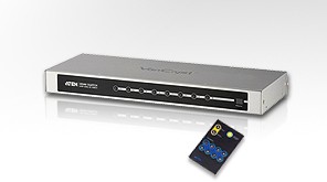 Aten Video Splitter, HDMI, 8xInput, 1xOutput, IR Remote Con