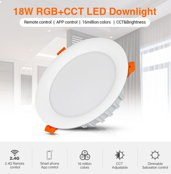 Synergy 21 LED panel round 18W RGB-WW with RF and WLAN *Milight/Miboxer*