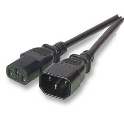 Netzkabel 230V Kaltgeräte IEC-C13(Buchse)/Kaltgeräte IEC-C14(Stecker), 3m,