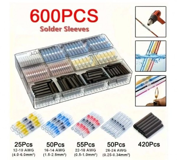 Synergy 21 Solder Heat Shrink Connector Set ? Waterproof IP67