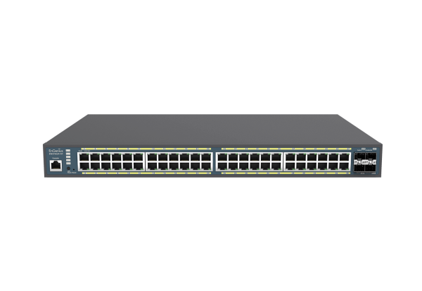 EnGenius Switch full managed Layer 2+ 52 Port Â• 48x 1 GbE Â• PoE Budget 740W Â• 48x PoE at Â• 4x SFP Â• 19&quot; Â• EWS7952FP-FIT Â• FitCon/FitXpress