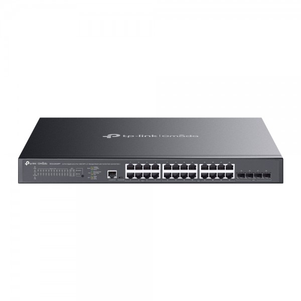 TP-Link Switch full managed Layer2+ 28 Port Â• 24x 1 GbE Â• 4x SFP+ Â• PoE Budget 500Watt Â• 8x PoE bt Â• 16x PoE at Â• 19? Â• Omada Â• SG3428XMP