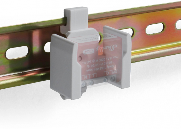 Shelly Zubehör / 3-in-1 Montage Hutschienen-Halterung für Shelly Plus Mini, Shelly Mini Gen3, Shelly Mini Gen4 Serie