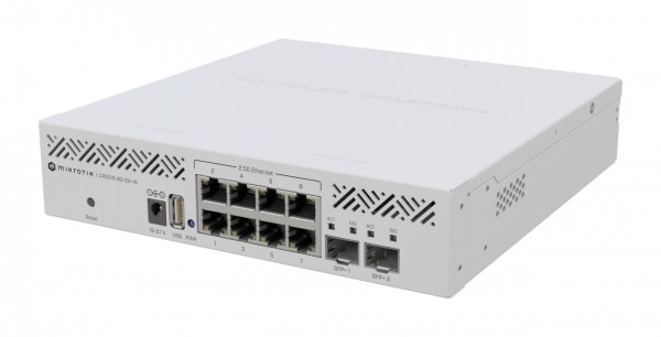 MikroTik Cloud Router Switch CRS310-8G+2S+IN, 8x 2.5 Gigabit Ports, 2x SFP+