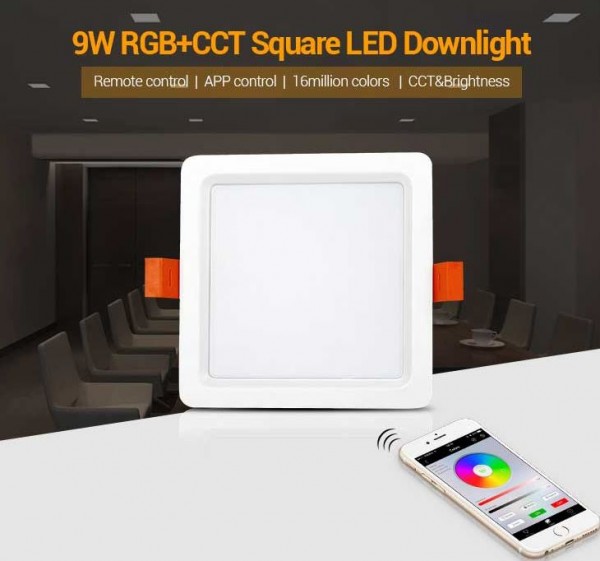 Synergy 21 LED light panel square 9W RGB-WW with RF and WLAN *Milight/Miboxer*