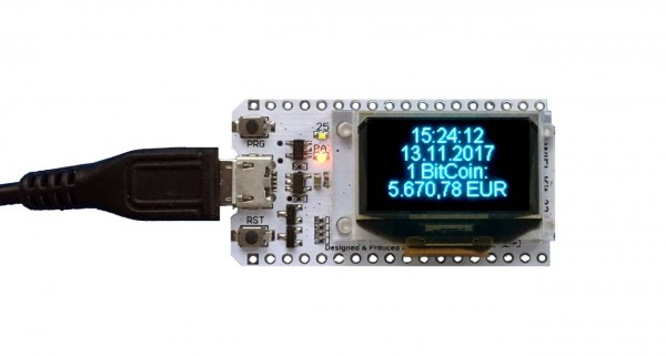 ALLNET 4duino IoT WLAN Display - ESP32 Mod. w 4 lines LCD