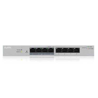 Zyxel Switch smart managed Layer2 8 Port Â• 8x 1 GbE Â• Desktop Â• Lüfterlos Â• GS1200-8