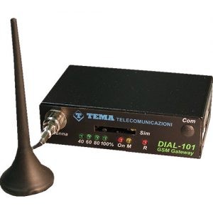 TEMA GSM gateway 1x FXS or FXO DIAL-101A Metal housing / Antenna detachable FME