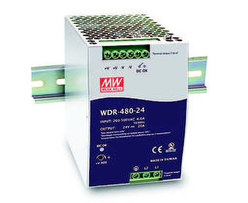 Mean Well power supply - 24V 480W DIN rail