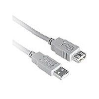 Kabel USB, A(St) =&gt; A(Bu), 1.8m, USB2.0, Verlängerung, grau, Classic