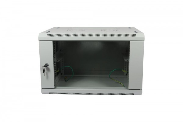 ALLNET 19"Wandgehäuse, 15HE, 1-teilig, T450mm, Lichtgrau, zerlegt(Flat Pack), SMA-Serie,