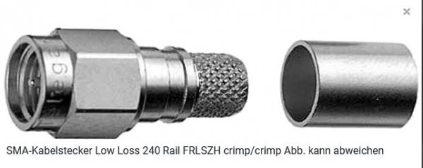 Telegärtner Koax, SMA, Stecker, Crimp, Innengewinde,