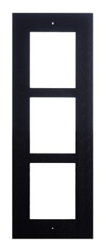 2N Zubehör EntryCom IP Verso zbh. Frontblende Unterputzrahmen (3 Module) **schwarz**