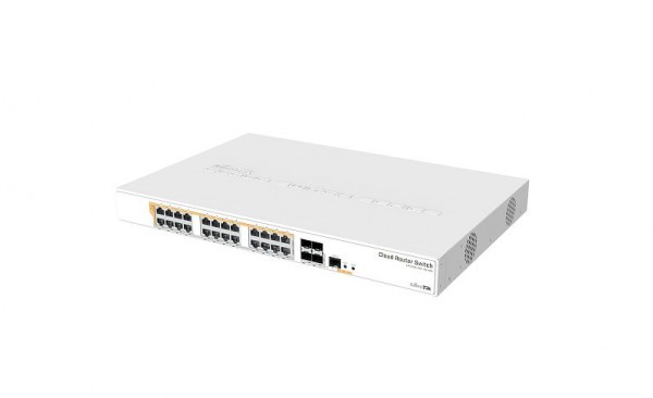 MikroTik Cloud Router Switch CRS328-24P-4S+RM, 24x Gigabit, 4x SFP+, POE, Rackmount !!! USED ohne Zubehör !!!