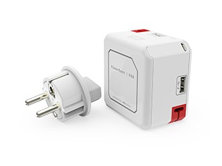 Allocacoc PowerUSB Portable EU, 4xUSB, 5V, total 2.1A, Akku 5000mAh,