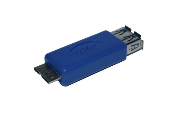 Kabel USB, zbh. Adapter, A(Bu) =&gt; B-Micro(St), USB3.0, blau,