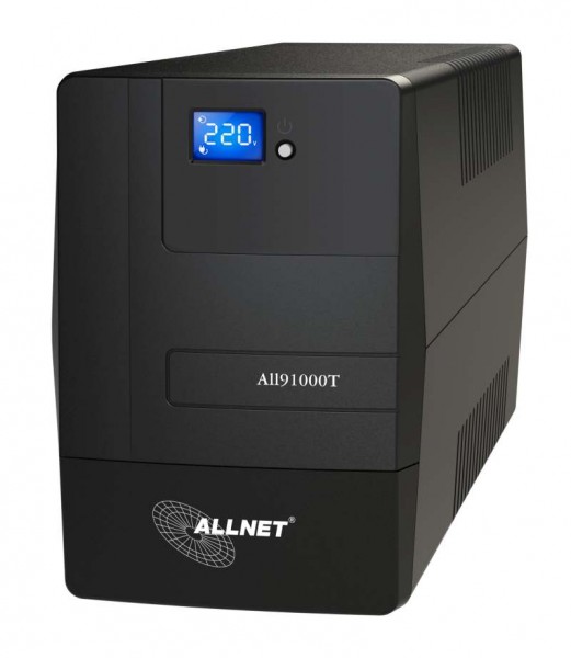 ALLNET USV 1000VA Line-Interactive, USB, LCD-Display, *Promopreis bis 31.1.2025*