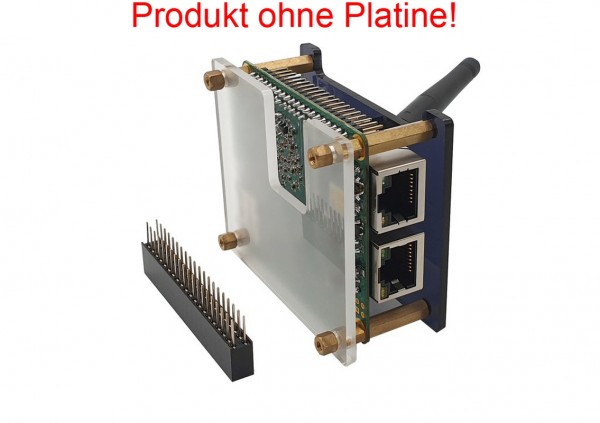 Rock Pi E zbh. DEVELOPERS PACKAGE Gehäuse mit Antenne und St