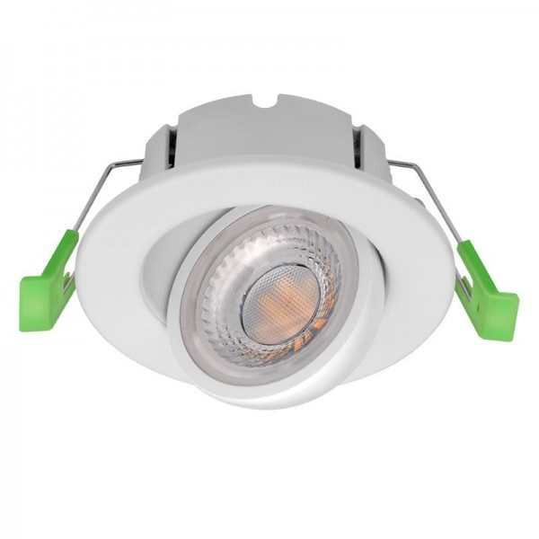 Synergy 21 LED downlight Phos white, rund, schwenkbar CCT switchable