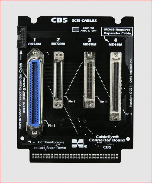 CableEye 735 / CB5 interface board (50- and 68-pin SCSI)