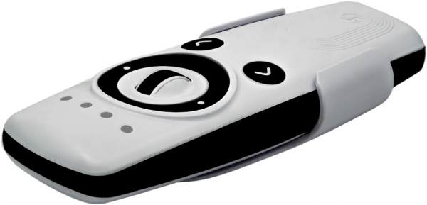 Shelly · Plug &amp; Play · "Blu Remote Control ZB white" · Fernbedienung inkl. Halterung · BT · Zigbee · 4 Kanäle · Gestensteuerung · Scrollrad · 2x AAA e