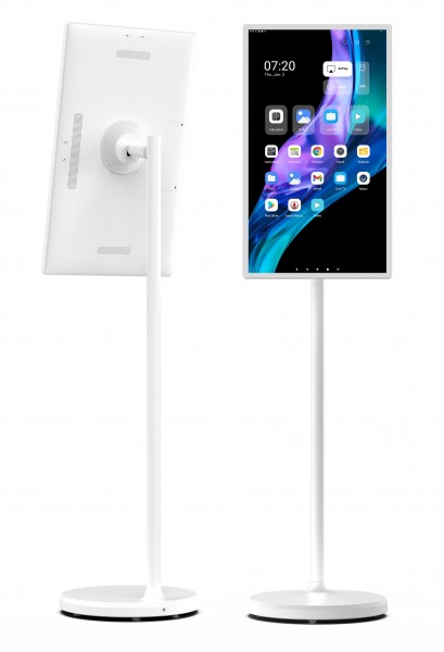 ALLNET High Performance Display 32 inch with stand, holder and base plate with battery and charging function Color white