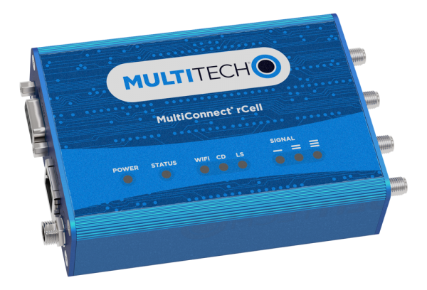 MultiTech · MultiConnect® rCell 100 Series · LTE Cat 4 Router with Fallback and Wi-Fi/BT/GPS with EU/UK Accessory Kit (Europe) · MTR-LEU7-B10-EU-GB