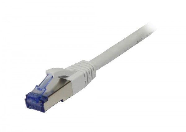 Patchkabel RJ45, CAT6A 500Mhz, 0.25m, weiss, S-STP(S/FTP), AWG26, LSZH, Synergy 21