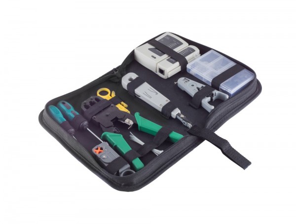 TP-Werkzeugset, Netzwerk, 10-teilig, mit Tasche