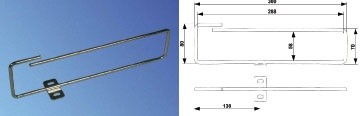 Vertiv(Knürr) zub.Rangierbügel,B80/L300mm, 4-Pack,