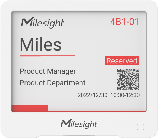 Milesight IoT IoT E-ink Display, DS3604-868M LoRaWAN