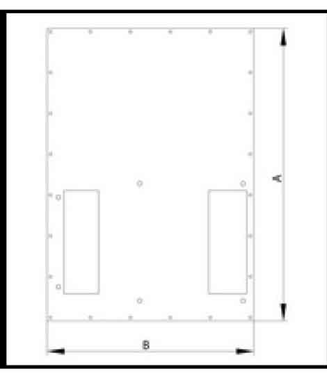 Triton 19&quot;zbh. Klimaeinheit, zbh. Zusatzblende, für X1/2, für RDE/RIE, B800/T 800mm quer montierbar, lichtgrau,