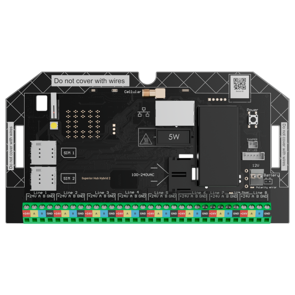 Ajax Alarmanlage Superior Hub Hybrid 2 (without casing)