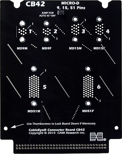 CableEye 772 / CB42 interface board(Micro D M-F 9/15/51-pin)
