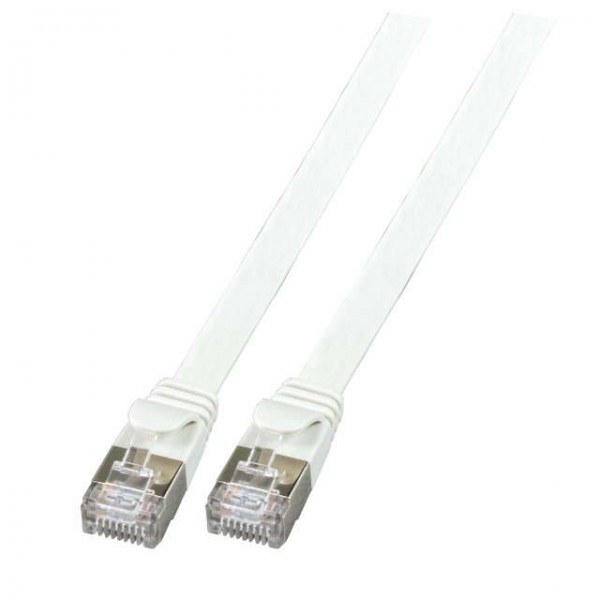 Patchkabel RJ45, CAT6A 500Mhz, 1.5m, grau, U/FTP,flach,