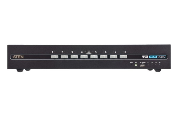 Aten KVM-Switch 8-fach Audio/DP(Displayport), USB, Secure KVM-Switch mit CAC (PSD PP v4.0-konform)