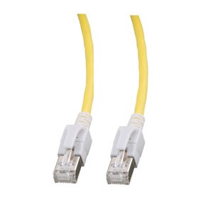 Patchkabel RJ45, VC LED, CAT6A 500Mhz, 3m, gelb, LED in den Steckern!