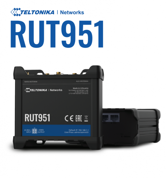 Teltonika · Router · RUT951 · LTE Modem Router/WLAN · DUAL SIM