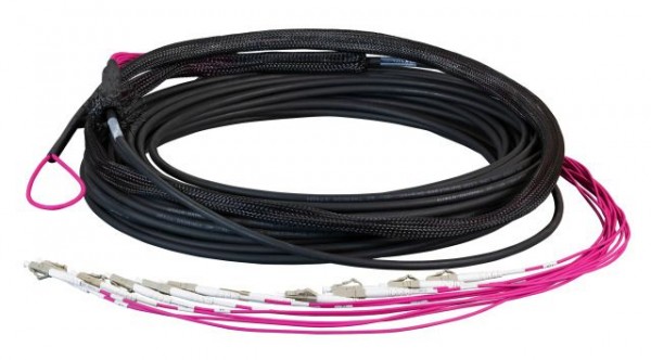 LWL-Kabel, Trunkkabel U-DQ(ZN)BH 12G 50/125, LC/LC OM3 50m