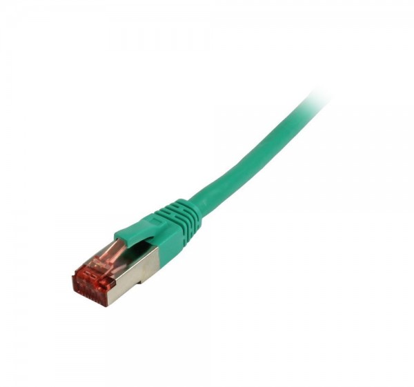 Patchkabel RJ45, CAT6 250Mhz,10m grün, S-STP(S/FTP),TPE/LSZH(Superflex), Synergy 21,