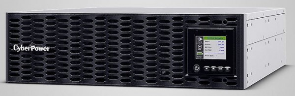 CyberPower USV, OL Tower/19"-Serie, 6000VA/6000W, 3HE, On-Line, LCD, USB/RS232, ext. Runtime inkl. RMCARD205, 1-phasig