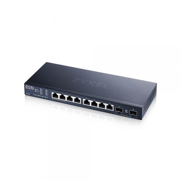 Zyxel Switch smart managed Layer2 10 Port • 8x 2.5 GbE • 2x SFP+ • Desktop • Lüfterlos • NebulaFlex • XMG1915-10E