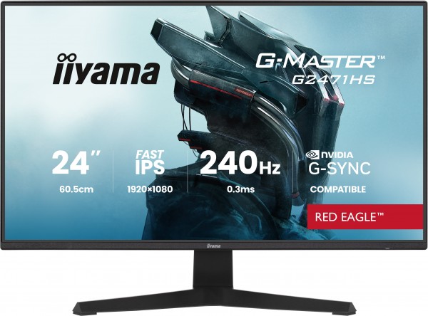 TFT 23,8&quot;/60,5cm iiyama G-Master G2471HS Red Eagle *schwarz* 16:9