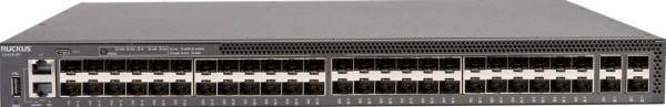 CommScope RUCKUS ICX8200-48 Switch, 48x10/100/1000 Mbps ports, 4x25 GbE SFP28 stacking/uplink-ports