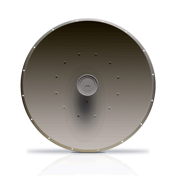 Ubiquiti airFiberX dish antenna, 5GHz 34dBi, slant 45 degree