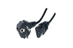 Netzkabel 230V Schutzkontakt CEE7(Stecker)-&gt;Kaltgeräte IEC-C13(Buchse), 5m,Black