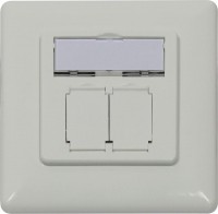 Dosen TP,UP,2-fach,CAT6A, Keystone Short, mit Kabelklemme, Reinweiss, designfähig UAE, Synergy 21, Dosen TP,UP,2-fach,CAT6A, Keystone Short, mit Kabelklemme, Reinweiss, designfähig UAE, Synergy 21,