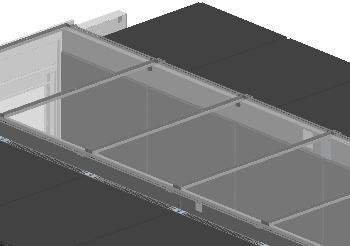 Knürr(Vertiv) SmartAisle Dach L2400 GB1200, Lichtgrau,