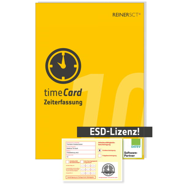 REINER SCT timeCard 10 AU Jahreslizenz 50 Mitarbeiter - ESD