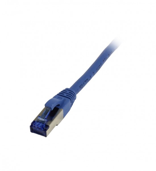 Patchkabel RJ45, CAT6A 500Mhz, 3m, blau, S-STP(S/FTP), TPE/LSZH(Superflex), AWG26, Synergy 21